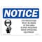 Signmission OSHA Sign, Eye Protection Must Be Worn With Symbol, 14in X 10in Decal, 14" W, 10" H, Landscape OS-NS-D-1014-L-12325 - alternate 1